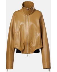 KHAITE - Oversized Leather Jacket - Lyst