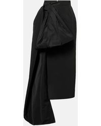 Givenchy - Bow-Detail Taffeta Maxi Skirt - Lyst