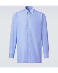Charvet - Striped Cotton Poplin Shirt - Lyst