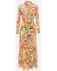 Poupette - Abito Chemisier Kimi Con Stampa - Lyst