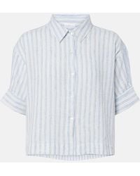 Velvet - Greya Striped Cotton And Linen Shirt - Lyst