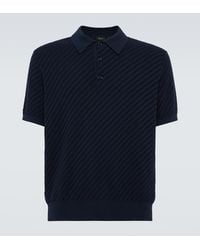 Brioni - Cotton, Silk, And Cashmere Polo Shirt - Lyst