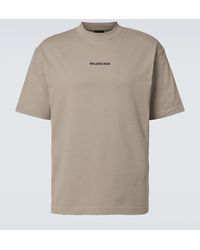 Balenciaga - Camiseta de jersey de algodon - Lyst