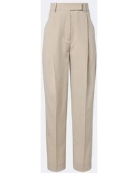 Rohe - Wool And Silk-Blend Straight Pants - Lyst