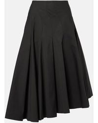 FFORME - Rio Asymmetric Cotton Midi Skirt - Lyst