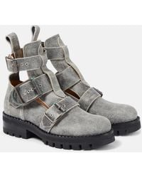 Vivienne Westwood - Cut-Out Leather Ankle Boots - Lyst