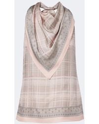 Acne Studios - Checked Scarf-Detail Silk Top - Lyst