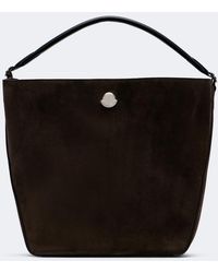 Moncler - Carlo Suede Shoulder Bag - Lyst