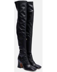Chloé - Overknee-Stiefel Janis 80 Aus Lederimitat - Lyst