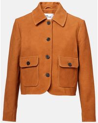 Self-Portrait - Suede Jacket - Lyst