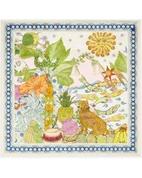 ALÉMAIS - Hazel Printed Silk Twill Scarf - Lyst