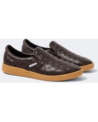 Bottega Veneta - Sawyer Intrecciato Leather Slip-On Shoes - Lyst