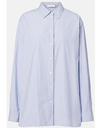 The Row - Sisilia Striped Cotton Shirt - Lyst