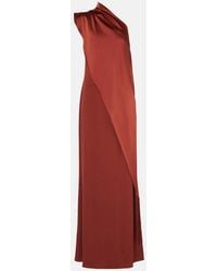 ‎Taller Marmo - Berenson Fringed One-Shoulder Gown - Lyst