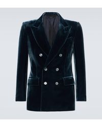 Tom Ford - Double-breasted Velvet Suit Jacket - Lyst