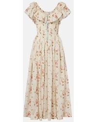 Doen - Midikleid Illiana Aus Baumwolle - Lyst