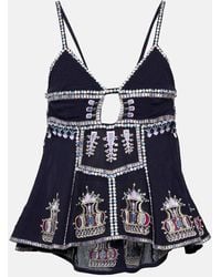 Isabel Marant - Top Aus Einem Baumwollgemisch - Lyst
