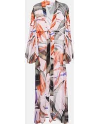 Alexandra Miro - Betty Floral Chiffon Beach Dress - Lyst