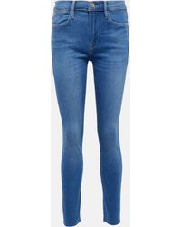 FRAME - Le High Skinny Raw After Jeans - Lyst