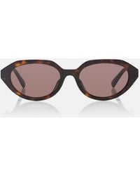 Gucci - Occhiali Da Sole Ovali Double G - Lyst