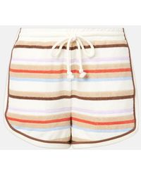 Veronica Beard - Mulberry Striped Cotton-Blend Shorts - Lyst