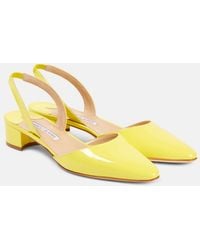 Manolo Blahnik - Aspro 30 Patent Leather Slingback Pumps - Lyst
