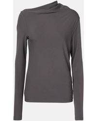 TOTEME - Draped Jersey Top - Lyst