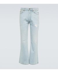 ERL - Distressed Mid-Rise Flared Jeans - Lyst