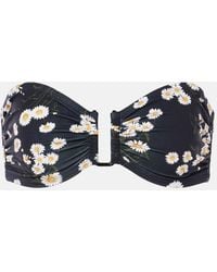 Eres - Floral Bandeau Bikini Top - Lyst