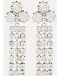 Jil Sander - Ohrringe Mit Kristallen - Lyst