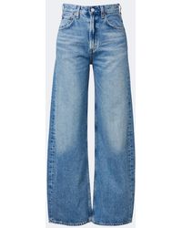 Agolde - Low Curve Faded Wide-Leg Jeans - Lyst