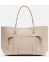 Loro Piana - Ghiera Small Leather Tote Bag - Lyst
