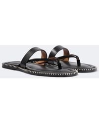 Dries Van Noten - Leather Thong Sandals - Lyst