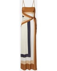 SIR. - Printed Silk Maxi Dress - Lyst