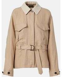 Loro Piana - Dillon Linen Crepe Jacket - Lyst