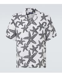 Vilebrequin - Printed Linen Bowling Shirt - Lyst