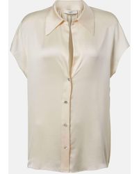 Vince - Silk Satin Blouse - Lyst