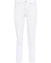 7 For All Mankind Mid-Rise Slim Jeans Asher - Weiß