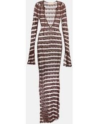 AYA MUSE - Semi-sheer Lace Maxi Dress - Lyst