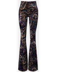 Etro - Paisley Flared Pants - Lyst