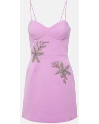 Rebecca Vallance - Chantara Embellished Crepe Midi Dress - Lyst