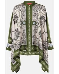 La DoubleJ - Mirage Placee Printed Silk Twill Shirt - Lyst