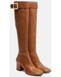 Miu Miu - Leather Knee-High Boots - Lyst