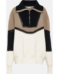 Chloé - Half-zip Wool And Cashmere Sweater - Lyst