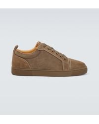 Christian Louboutin - Louis Junior Orlato Suede Sneaker - Lyst