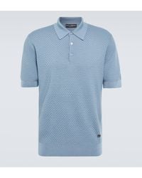 Dolce & Gabbana - Cotton-blend Polo Shirt - Lyst