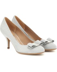 Ferragamo Pumps Carla 70 mit Glitter - Mettallic