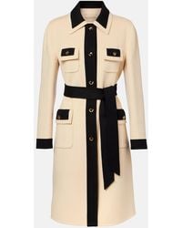 Valentino - Belted Wool And Cashmere Coat - Lyst
