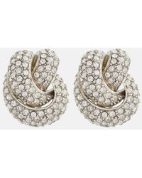 Oscar de la Renta - Knot Crystal Earrings - Lyst