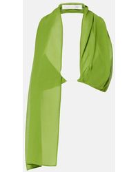 Christopher Esber - Open-Back Silk Georgette Top - Lyst
